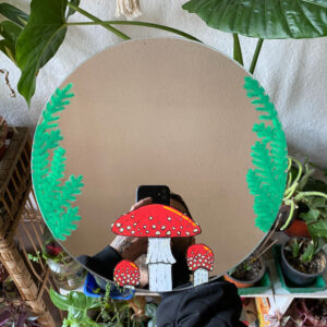 Espejo pintado 30 cm